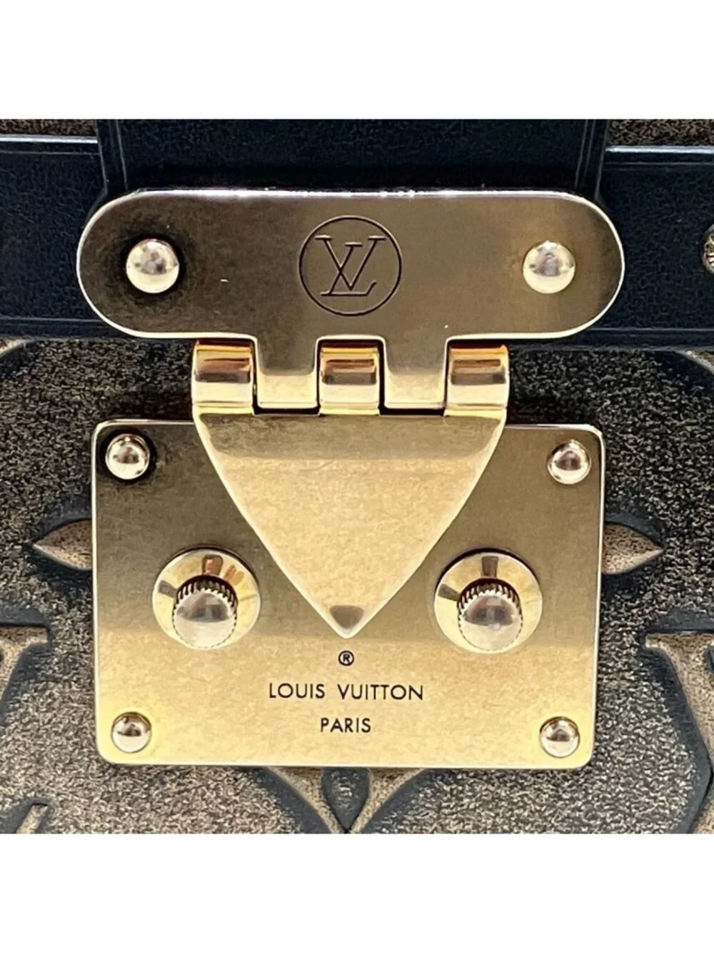 Louis Vuitton Petite Malle Capital Handbag Leather